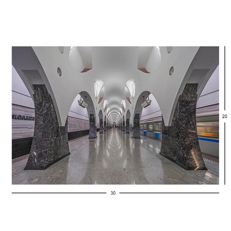 Wikimedia Commons Jigsaw Puzzle Of The Day Volokolamskaya metro station in Mosco