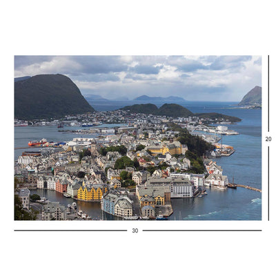 Wikimedia Commons Jigsaw Puzzle Of The Day View of Ålesund
