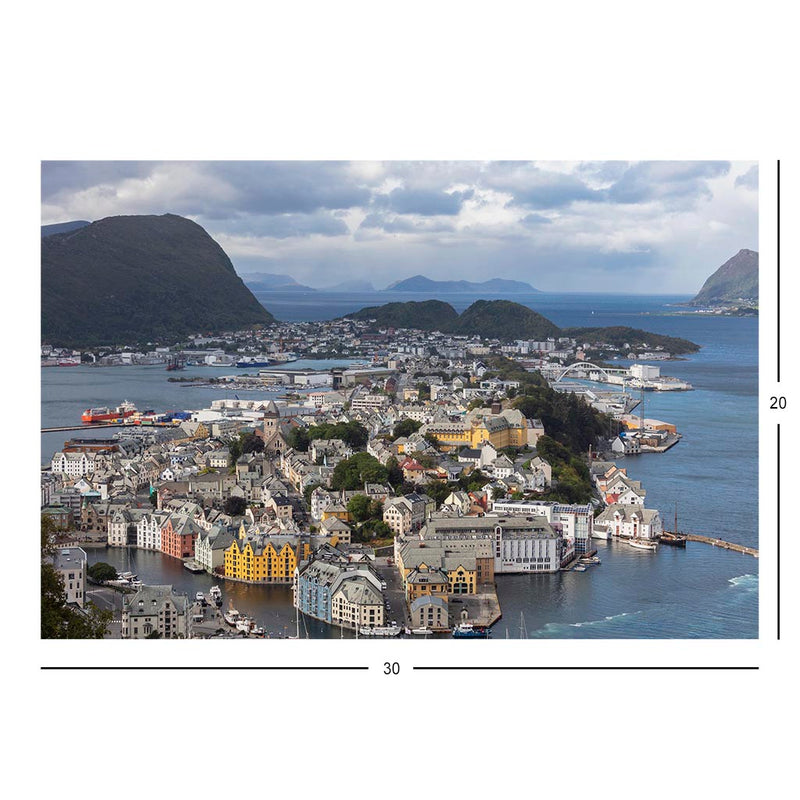 Wikimedia Commons Jigsaw Puzzle Of The Day View of Ålesund