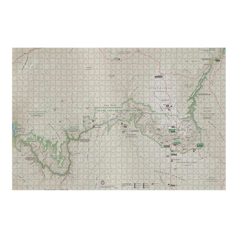 Grand Canyon National Park Map Jigsaw Puzzle