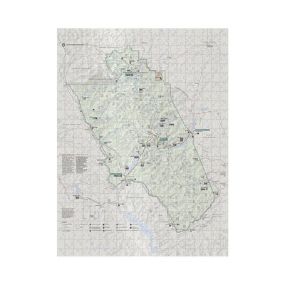 Glacier National Park Map Jigsaw Puzzle