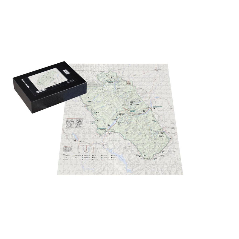 Glacier National Park Map Jigsaw Puzzle
