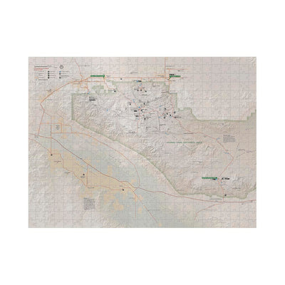 Joshua Tree National Park Map Jigsaw Puzzle