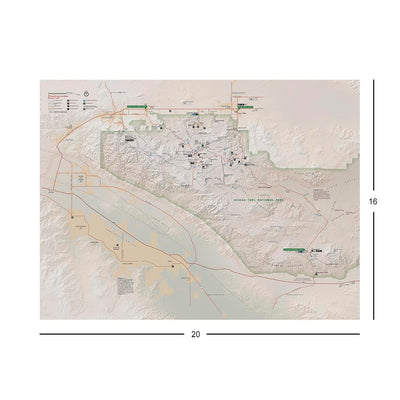 Joshua Tree National Park Map Jigsaw Puzzle