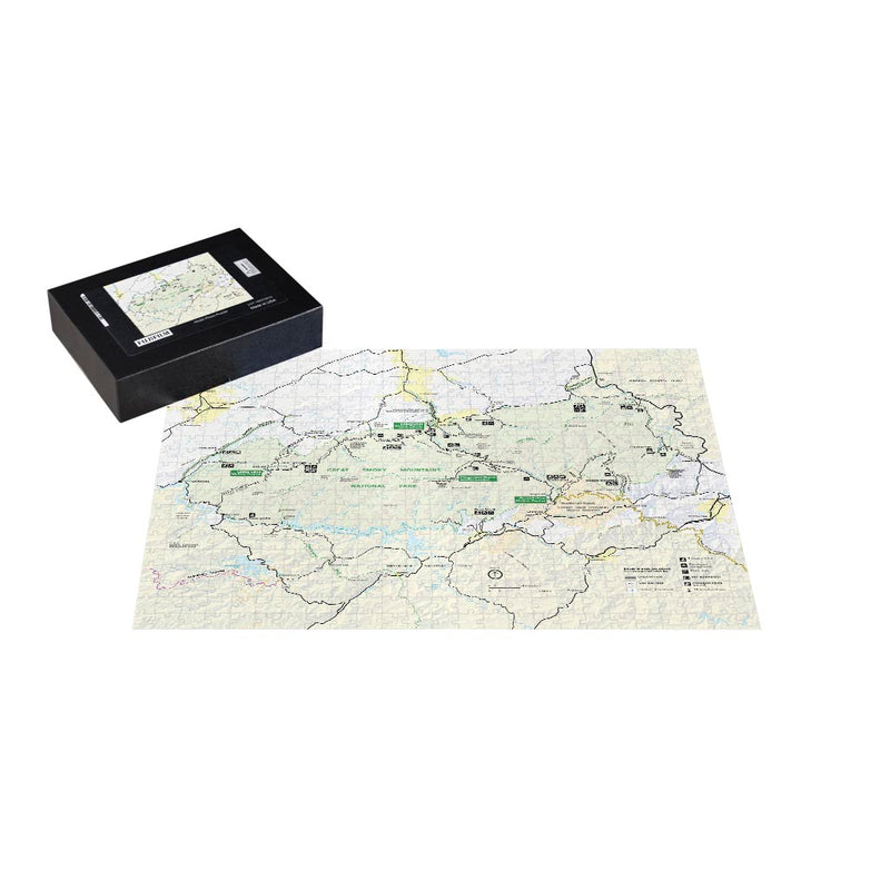 Great Smoky Mountains National Park Map Jigsaw Puzzle