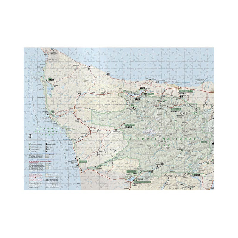 Olympic National Park Map Jigsaw Puzzle