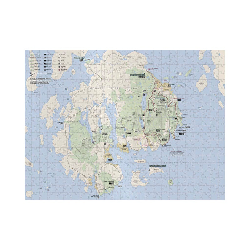 Acadia National Park Map Jigsaw Puzzle