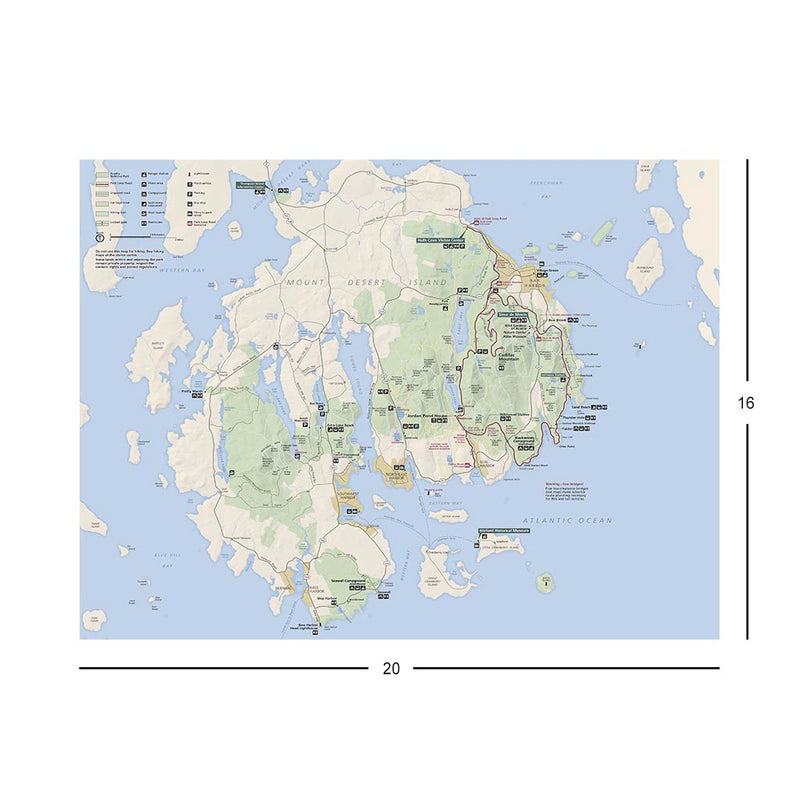 Acadia National Park Map Jigsaw Puzzle