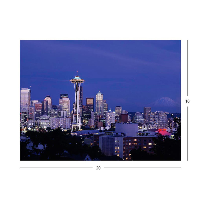 Dusk in Seattle Jigsaw Puzzle