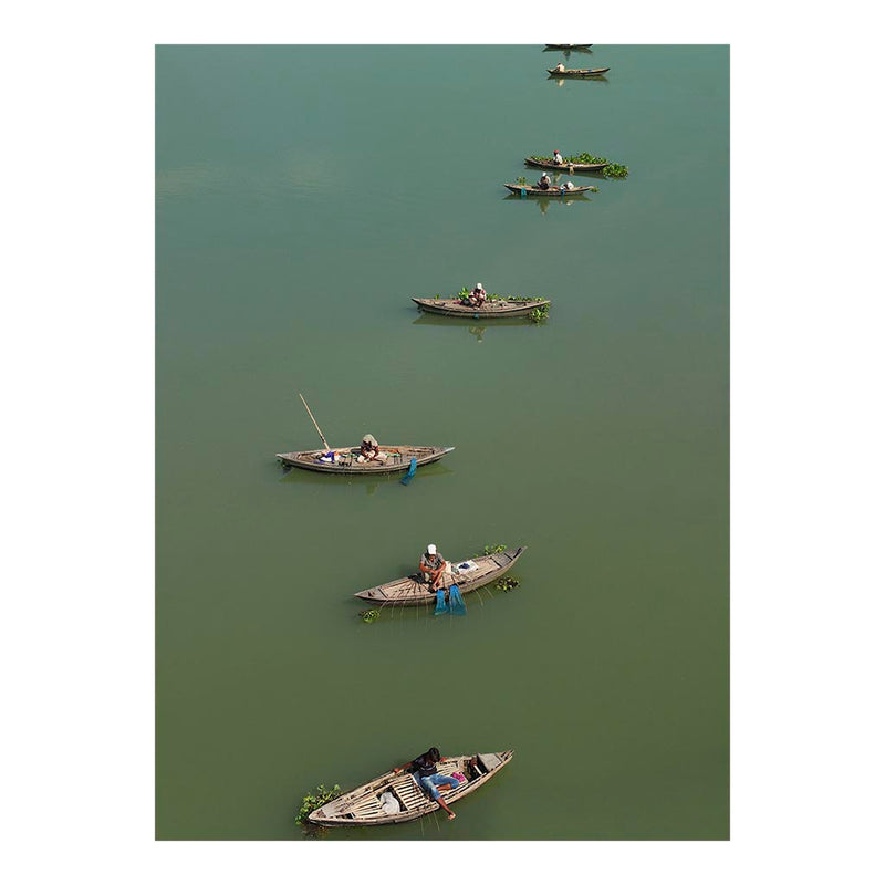 Fishing boats on the Jamuna River Jigsaw Puzzle