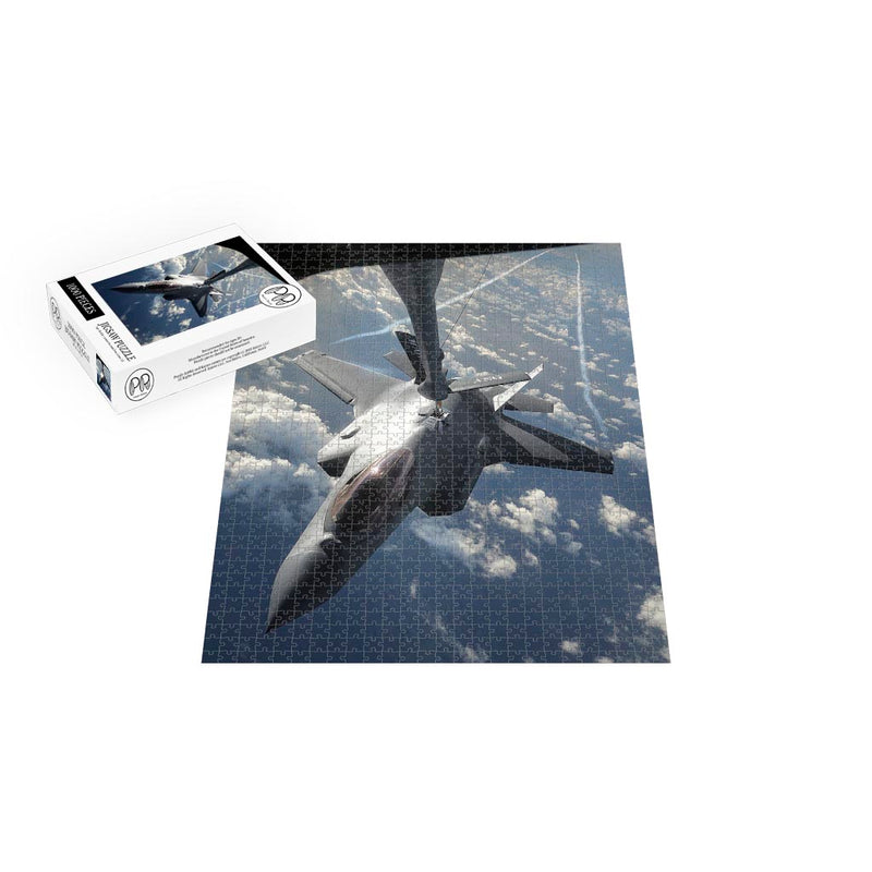 F-35A Lightning II Refuels From A KC-135 Stratotanker Over Oahu, HI Jigsaw Puzzle