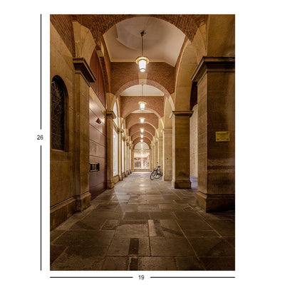 Alley between Stadtweinhaus and City Hall, Munster, Germany Jigsaw Puzzle