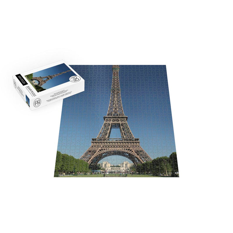 View of Eiffel Tower From The Champ de Mars, Paris, France Jigsaw Puzzle