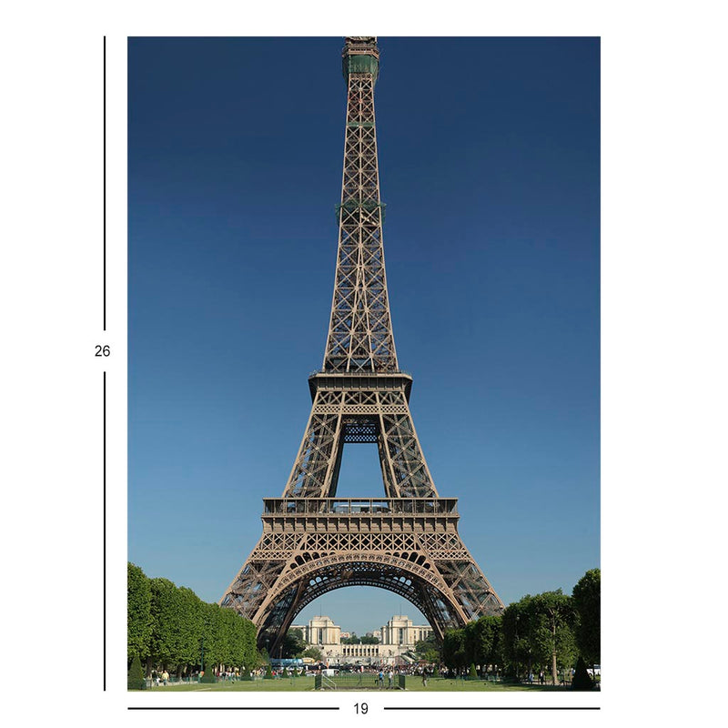 View of Eiffel Tower From The Champ de Mars, Paris, France Jigsaw Puzzle