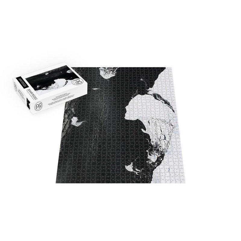 LandSat View of Brunt Ice Shelf in Antarctica Jigsaw Puzzle