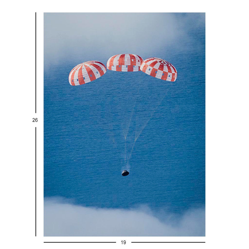 Orion Deploys Parachutes During Splashdown Off Baja California Jigsaw Puzzle