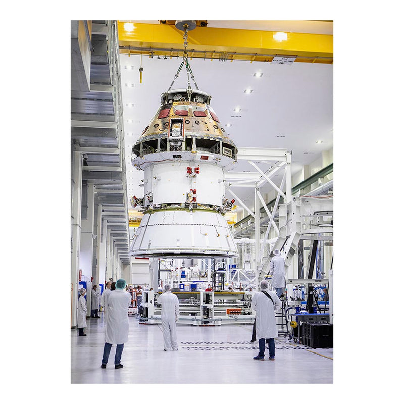 Orion Spacecraft Adapter (SA) Cone Install at Kennedy Space Center, FL Jigsaw Puzzle