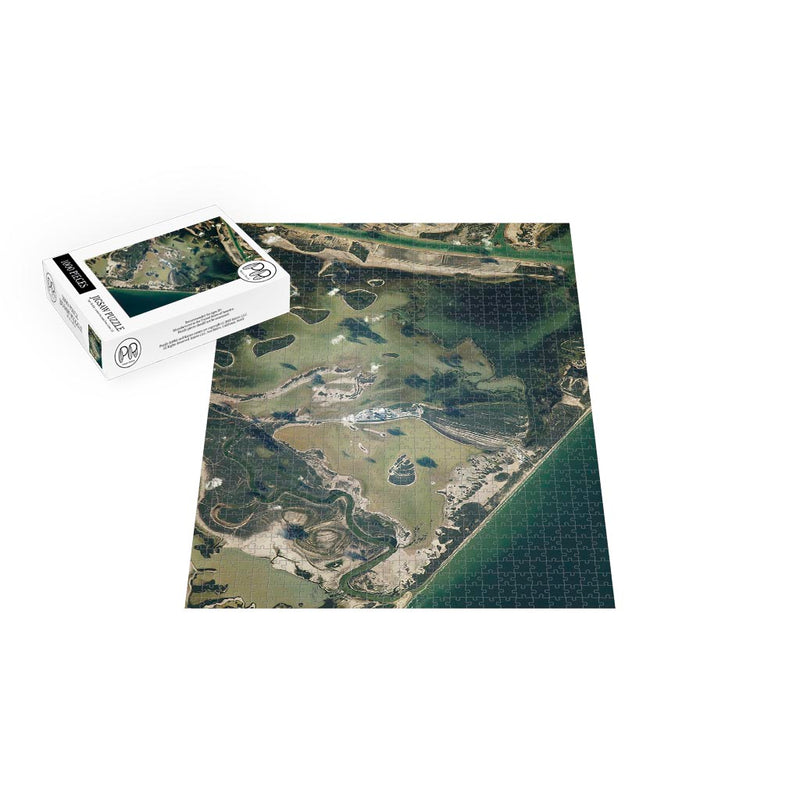 ISS Photograph of Boca Chica TX Jigsaw Puzzle