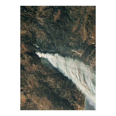 ISS Photograph of Raging Fires in Spain Jigsaw Puzzle
