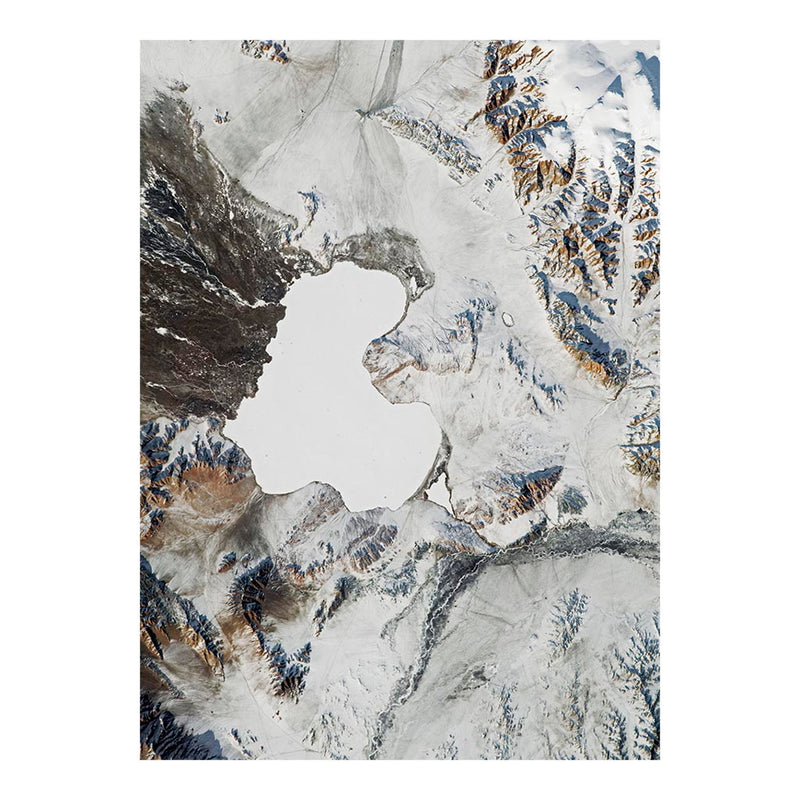 ISS Photograph of Lake Achit and the Khovd River Floodplain Jigsaw Puzzle
