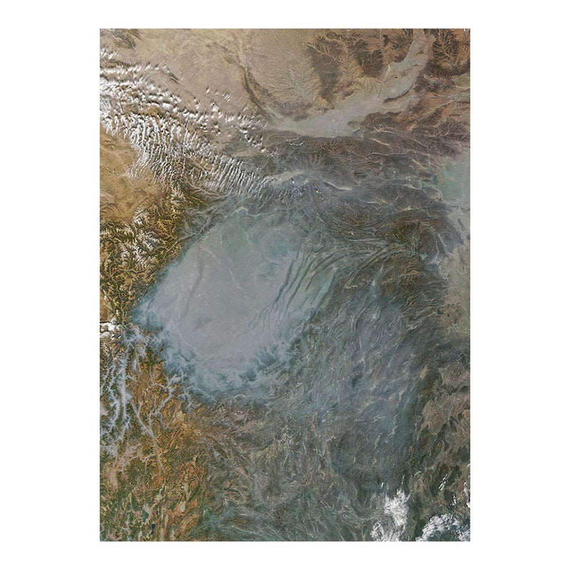 Terra Satellite Image of Smog Covering Sichuan Basin, China Jigsaw Puzzle