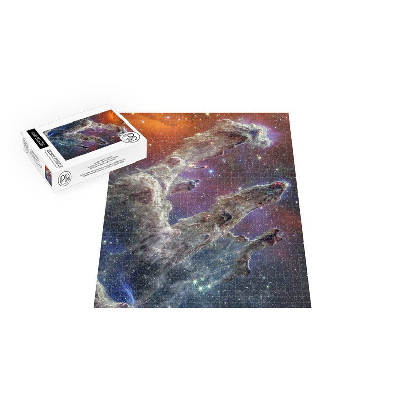 Pillars of Creation (Webb Telescope NIRCam and MIRI Composite Image) Jigsaw Puzzle