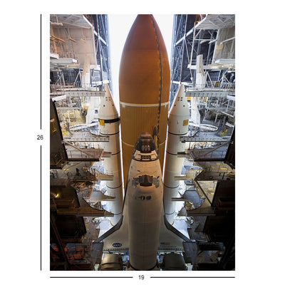 Space Shuttle Discovery Inside The Vehicle Assembly Building, FL Jigsaw Puzzle
