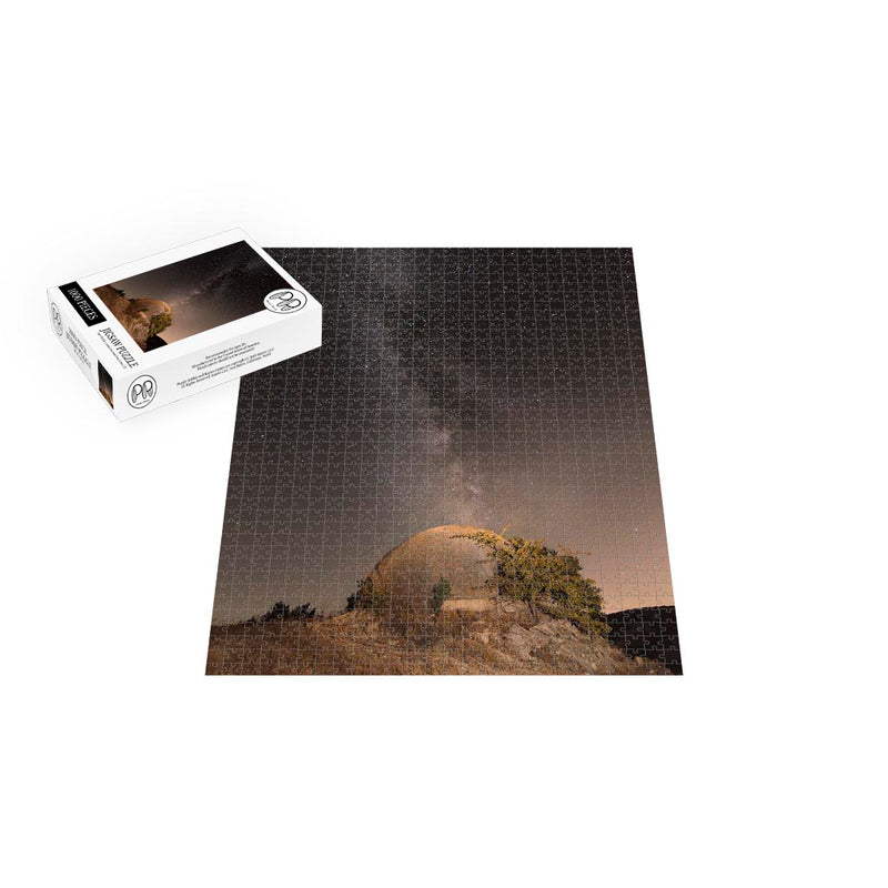 Milky Way Over Bunker in Cordoba, Spain Jigsaw Puzzle