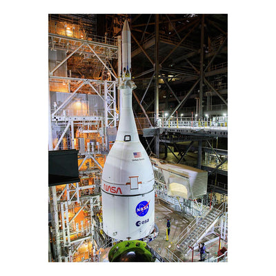 Artemis I Orion Lift and Mated On Space Launch System at Kennedy Space Center, FL Jigsaw Puzzle