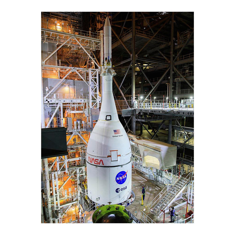 Artemis I Orion Lift and Mated On Space Launch System at Kennedy Space Center, FL Jigsaw Puzzle