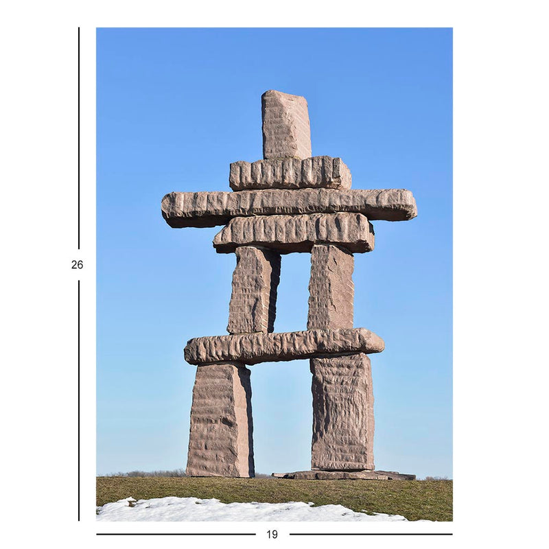 Inukshuk Sculpture Near Toronto Jigsaw Puzzle