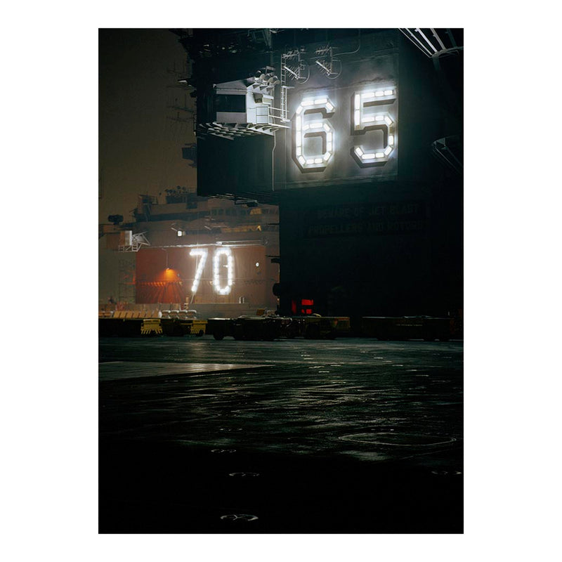 Night view of Nuclear-powered aircraft carriers USS Enterprise (CVN 65) and USS Carl Vinson (CVN 70) At Naval Air Station Alameda, CA Jigsaw Puzzle
