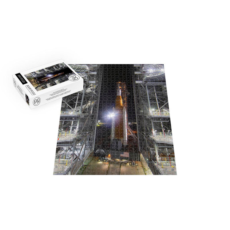 Space Launch System Rolls Out of VAB for Artemis I Launch Jigsaw Puzzle