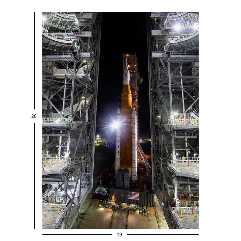 Space Launch System Rolls Out of VAB for Artemis I Launch Jigsaw Puzzle