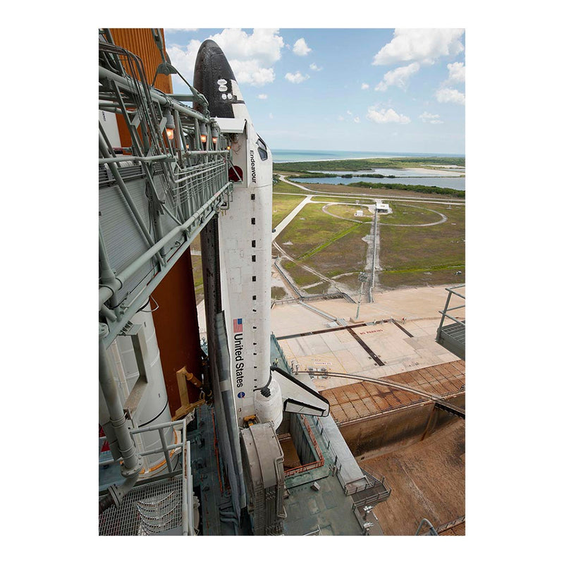 Close-up View of Shuttle Endeavour On Launch Pad 39a Jigsaw Puzzle