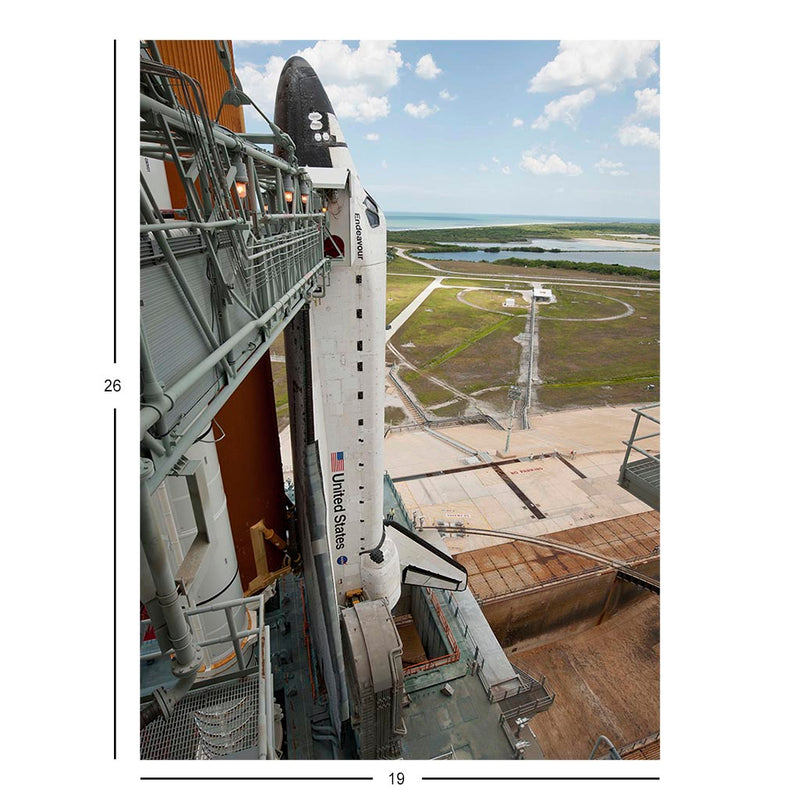Close-up View of Shuttle Endeavour On Launch Pad 39a Jigsaw Puzzle