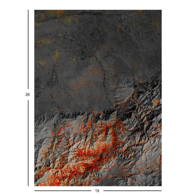 NASA Damage Proxy Map of Morocco Jigsaw Puzzle