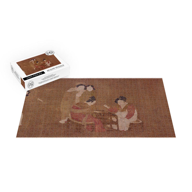 Court Ladies By Zhou Fang, 8th century Jigsaw Puzzle