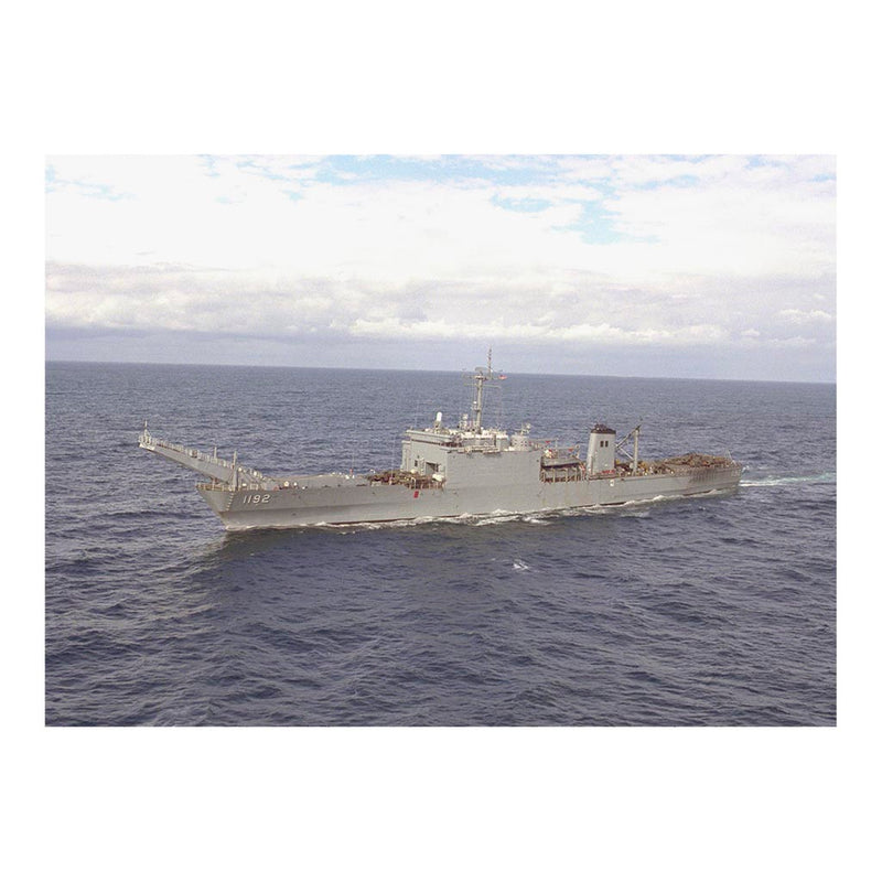 Tank Landing Ship USS Spartanburg County (LST 1192) Underway During Exercise Northern Wedding &