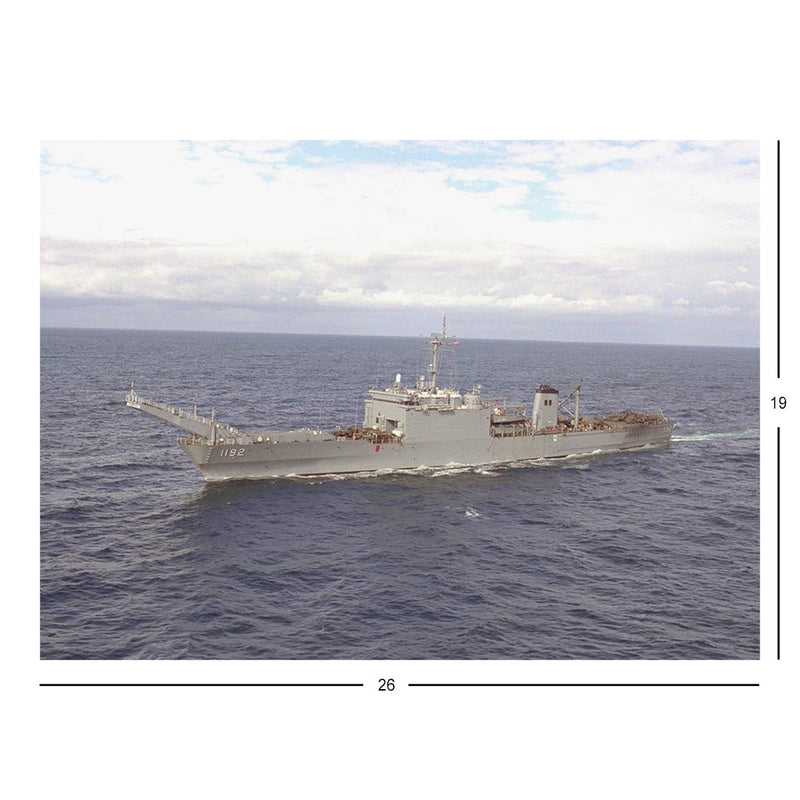 Tank Landing Ship USS Spartanburg County (LST 1192) Underway During Exercise Northern Wedding &