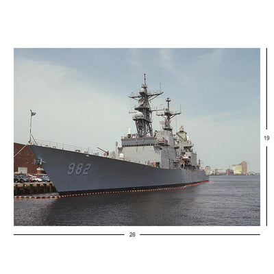 Destroyer USS Nicholson (DD 982) Docked At Its Pier Jigsaw Puzzle