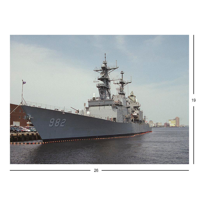 Destroyer USS Nicholson (DD 982) Docked At Its Pier Jigsaw Puzzle