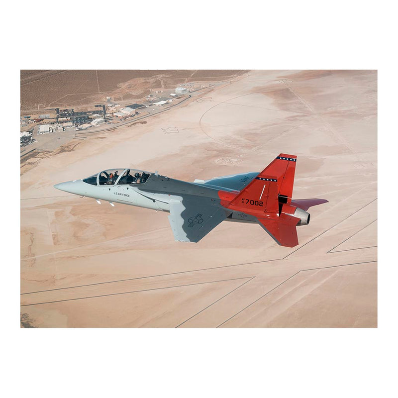 The First T-7A Red Hawk Soars Over Edwards Air Force Base, CA Jigsaw Puzzle