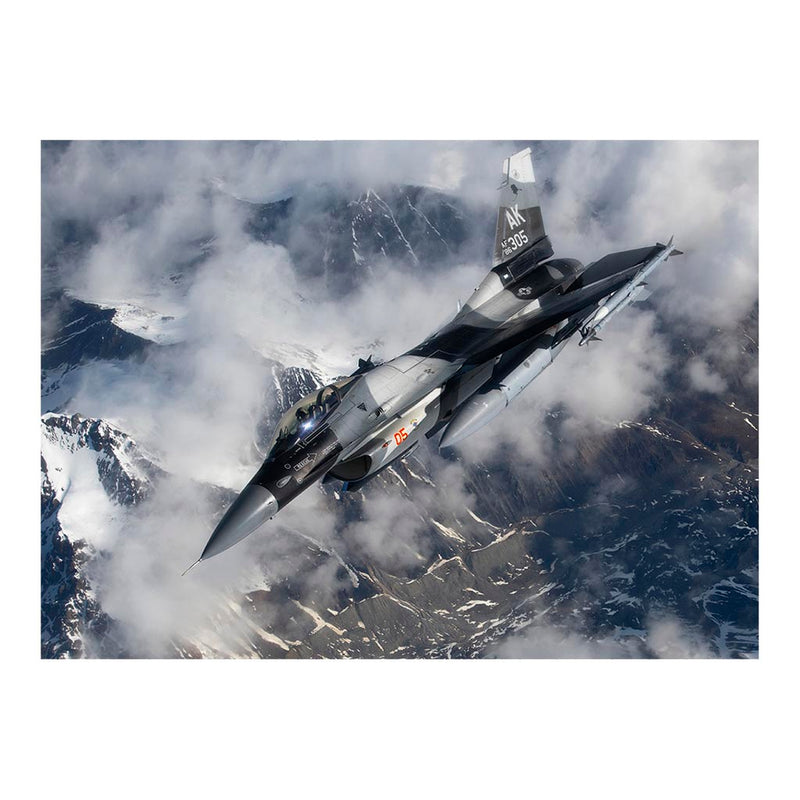 F-16 Fighting Falcon From The 18th Aggressor Squadron Refuels During Exercise Red Flag-Alaska 23-2 Jigsaw Puzzle