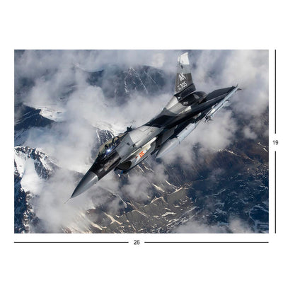 F-16 Fighting Falcon From The 18th Aggressor Squadron Refuels During Exercise Red Flag-Alaska 23-2 Jigsaw Puzzle