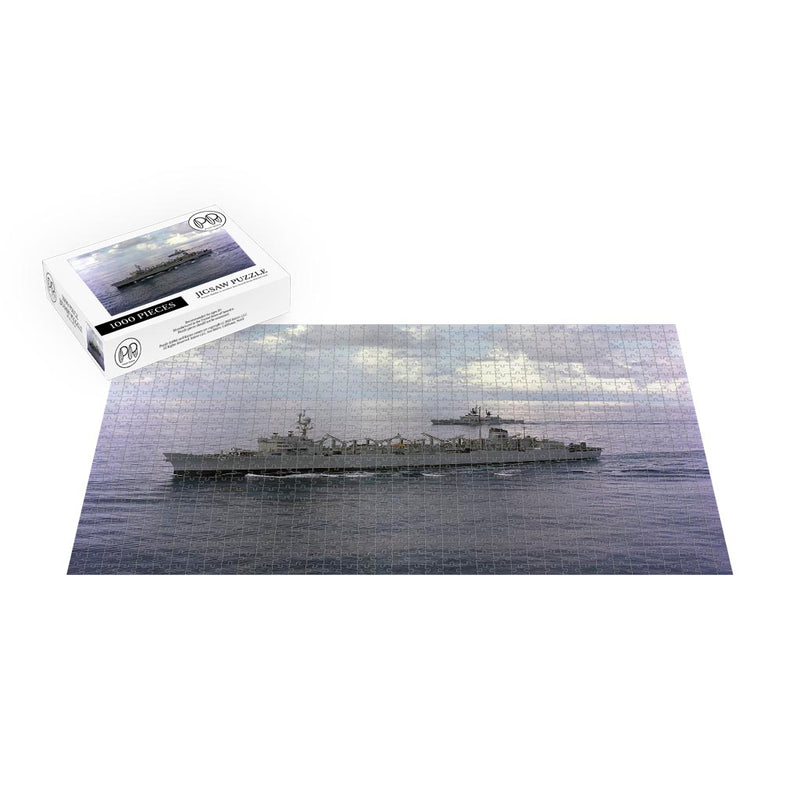 Fast Combat Support Ship USS Camden (AOE 2) Underway Jigsaw Puzzle