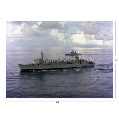 Fast Combat Support Ship USS Camden (AOE 2) Underway Jigsaw Puzzle