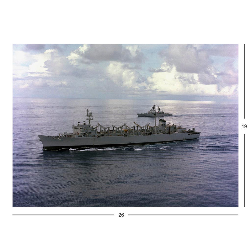 Fast Combat Support Ship USS Camden (AOE 2) Underway Jigsaw Puzzle