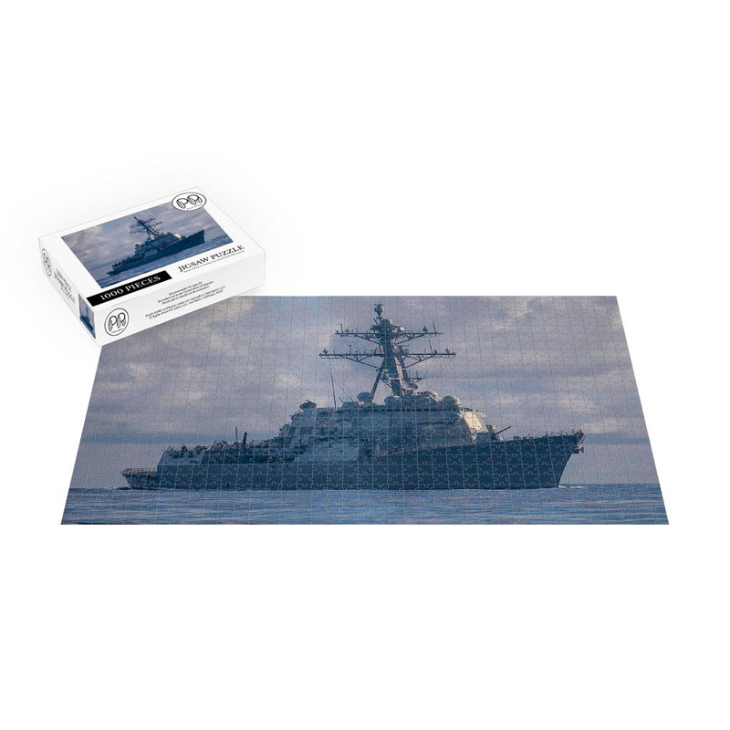 Guided-missile Destroyer USS William P. Lawrence (DDG 110) Transits The Pacific Ocean Jigsaw Puzzle