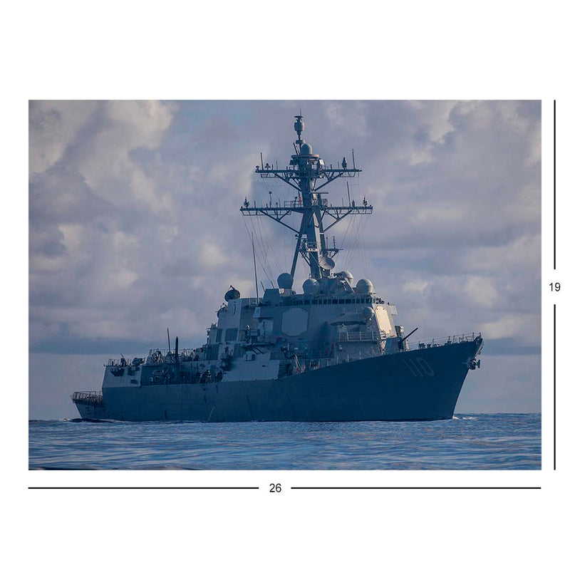 Guided-missile Destroyer USS William P. Lawrence (DDG 110) Transits The Pacific Ocean Jigsaw Puzzle